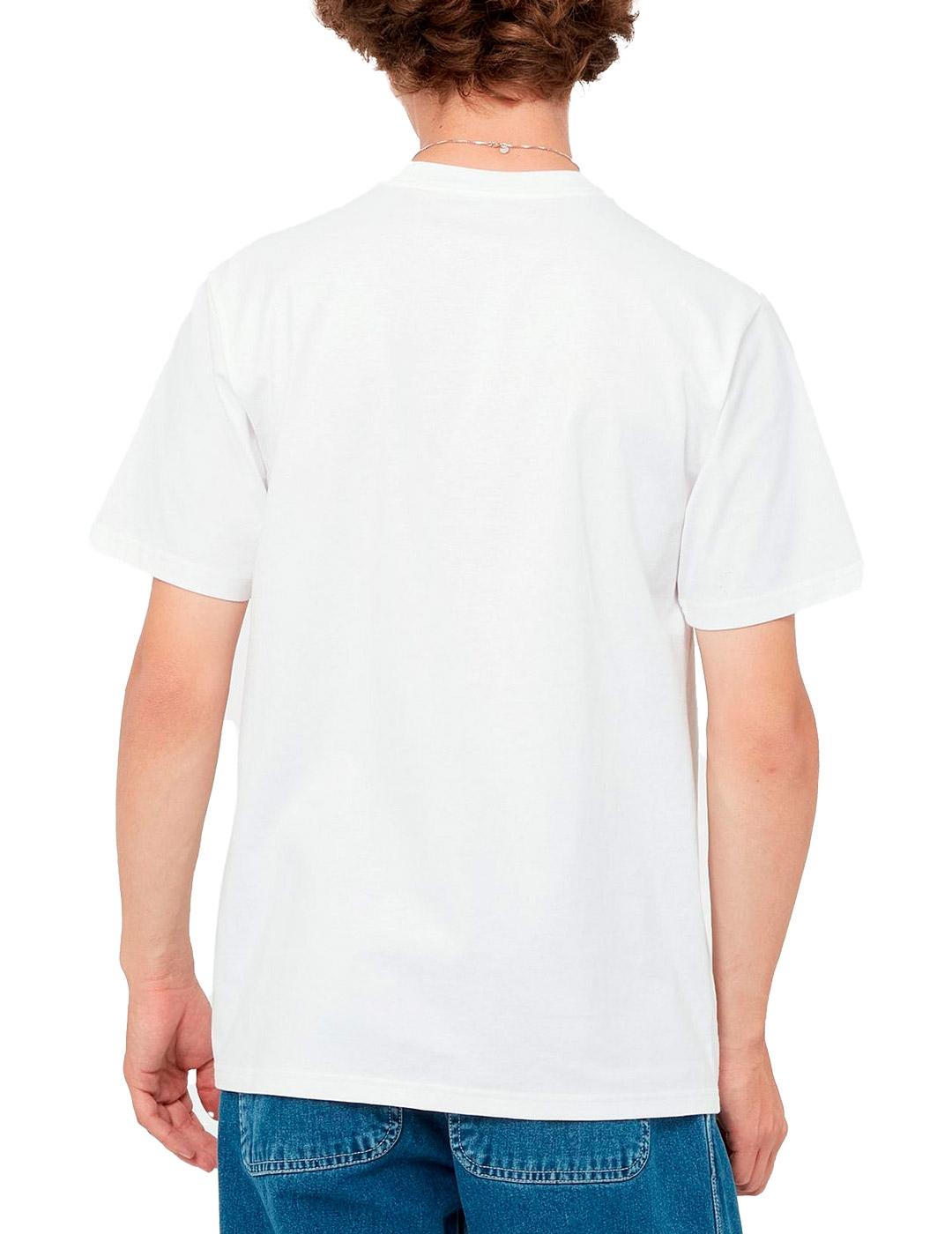 T-Shirt Script Carhartt Wip University Blanc