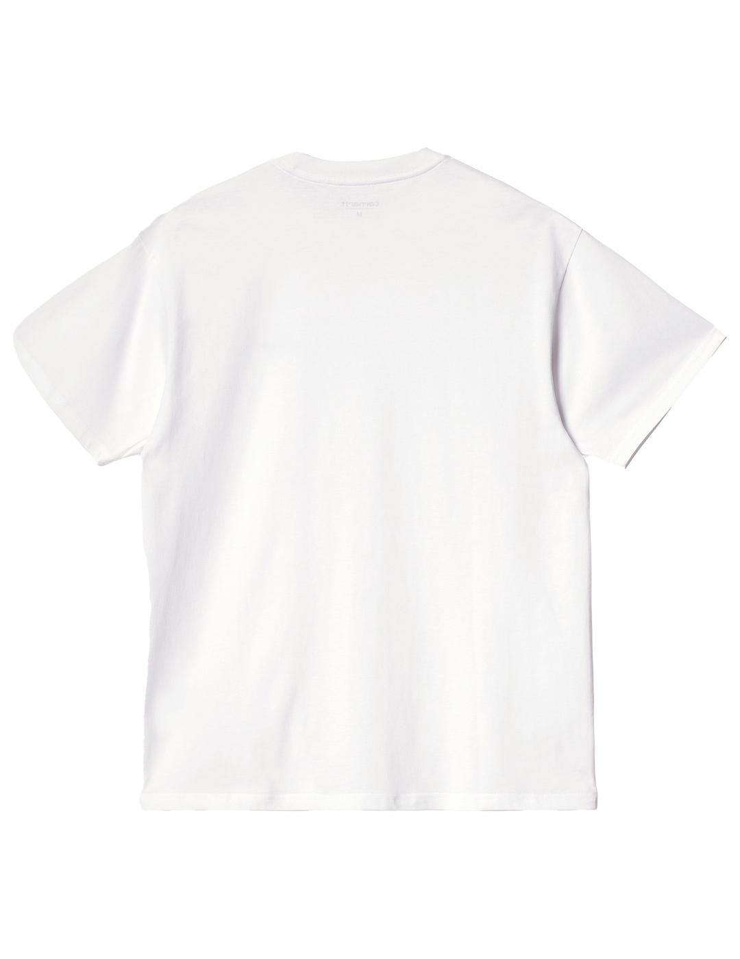 T-Shirt Carhartt Wip American Script Blanc